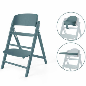 Chaise Haute évolutive 3-in-1 en bois Click & Fold "Stone Blue" Cybex