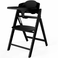 Chaise Haute bébé évolutive en bois Click & Fold "Stunning Black"