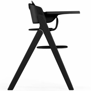 Chaise Haute évolutive 4-in-1 en bois Click & Fold "Stunning Black"