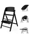 Chaise Haute bébé évolutive en bois Click & Fold "Stunning Black" 4-in-1 