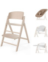 Chaise Haute bébé évolutive en bois Click & Fold "All Natural" 4-in-1 