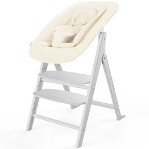 Chaise Haute évolutive bébé 4-in-1 en bois Click & Fold "All White" Cybex