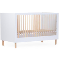 Lit bébé évolutif 70x140 en bois "Wonder White"