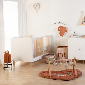 Lit bébé évolutif 70x140 en bois "Wonder White" Childhome