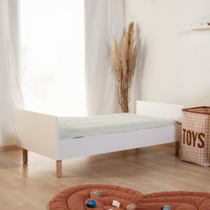 Lit bébé évolutif 70x140 en bois "Wonder White" Childhome