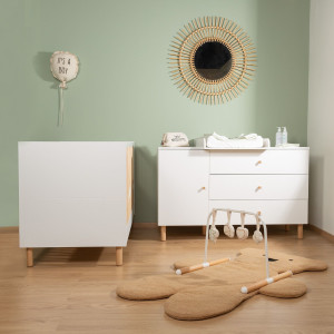 Lit bébé évolutif 70x140 en bois "Wonder White" Childhome