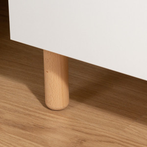 Commode 3 tiroirs + plan à langer en bois "Wonder White" Childhome