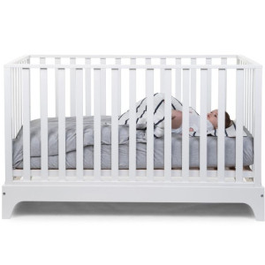 Lit bébé évolutif 70x140 en bois "Blanc" Childhome