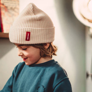 Bonnet en coton bio Flow "Cream" (Bébé & Enfant) Hello Hossy