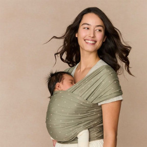 Echarpe de Portage Aura Knit "Olive Diamonds" Ergobaby