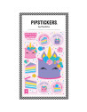 Stickers Scratch'n Sniff "Unicorn Cake" Stickers "What's the Scoop" Pipsticks
