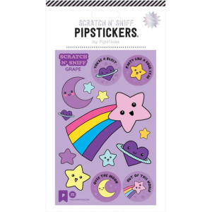 Stickers Scratch'n Sniff "Over the Moon" Stickers "What's the Scoop" Pipsticks