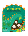 Livre de coloriage + Stickers "Dinosaures" (4 ans et +) Petit Collage