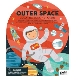 Livre de coloriage + Stickers "Espace" (4 ans et +)