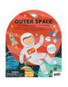 Livre de coloriage + Stickers "Espace" (4 ans et +)