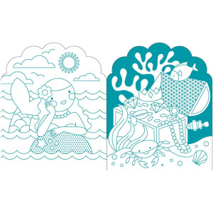 Livre de coloriage + Stickers "Sirènes" (4 ans et +)