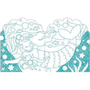 Livre de coloriage + Stickers "Sirènes" (4 ans et +)