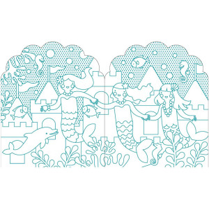 Livre de coloriage + Stickers "Sirènes" (4 ans et +)