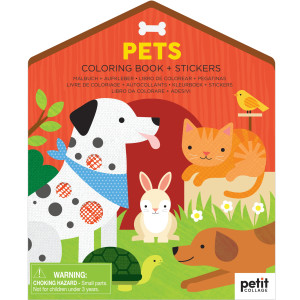 Livre de coloriage + Stickers "Animaux de companie" (4 ans et +)