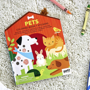 Livre de coloriage + Stickers "Animaux de companie" (4 ans et +)