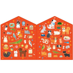 Livre de coloriage + Stickers "Animaux de companie" (4 ans et +)