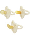 Tétines en caoutchouc naturel (0-3 mois) "Milky White" (x3)