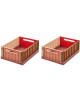 Caisses de rangement pliables Weston S "Dusty Raspberry" (x2)