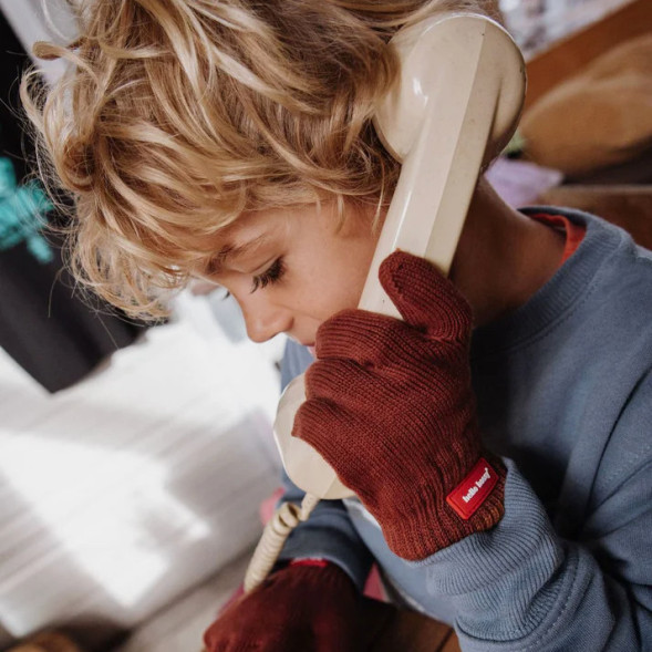 Gants bébé en coton bio Handy "Nut" (1/3 ans )