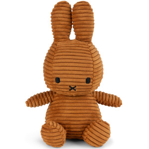 Peluche Miffy en velours côtelé  (23 cm) Eco "Beige" Bon Ton Toys