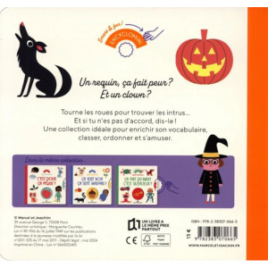 Livre en carton "Ca fait peur ou ça fait pas peur ?" (2 ans et +) d'Ingela P. Arrhenius Marcel & Joachim