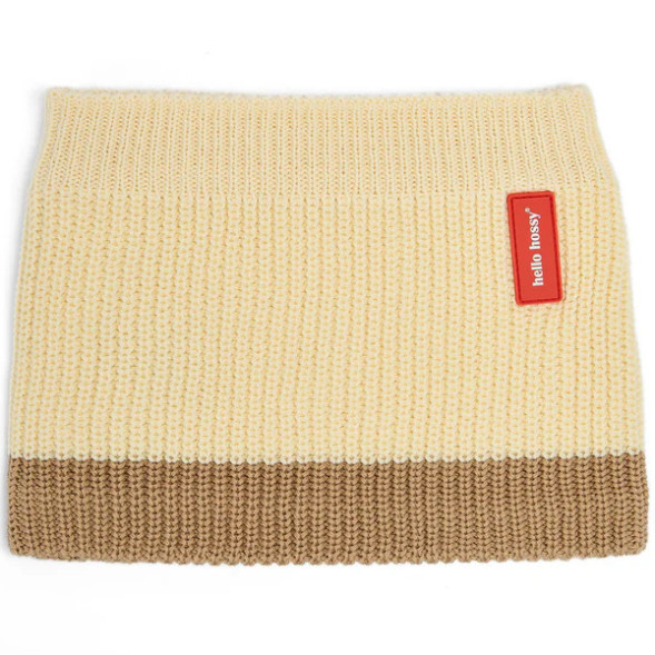 Tour de cou enfant en coton bio et polaire Snood Cocoon "Sandy" (1/5 ans)