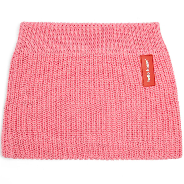 Tour de cou enfant en coton bio et polaire Snood Cocoon "Pink" (1/5 ans)
