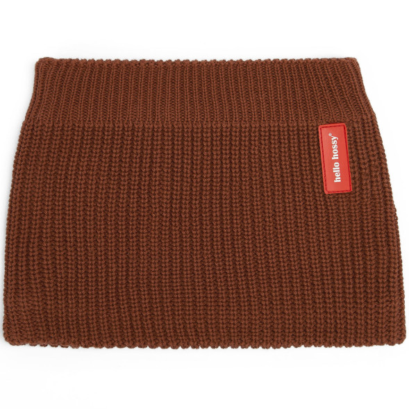 Tour de cou enfant en coton bio et polaire Snood Cocoon "Nut" (6/10 ans)