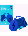 Lingette microfibre + Etui en silicone "Bleu"
