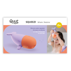 Jouet de bain arroseur en silicone Squeezi "Baleine" (12 mois et +) Quut