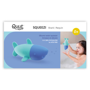 Jouet de bain arroseur en silicone Squeezi "Requin" (12 mois et +) Quut