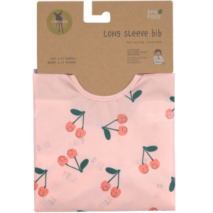 Bavoirs manches longues imperméables (6-24 mois) Happy "Fruits Cerise" (x2)