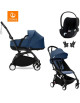  Trio Poussette YOYO³ 6+ Cadre Noir "Bleu Air France" + Nacelle YOYO + Cybex Cloud T i-SIZE Plus
