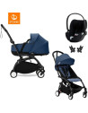  Trio Poussette YOYO³ 6+ Cadre Noir "Bleu Air France" + Nacelle YOYO + Cybex Cloud T i-SIZE Plus