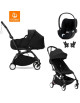 Trio Poussette YOYO³ 6+ Cadre Noir "Noir" + Nacelle YOYO + Cybex Cloud T i-SIZE Plus