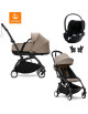  Trio Poussette YOYO³ 6+ Cadre Noir "Taupe" + Nacelle YOYO + Cybex Cloud T i-SIZE Plus