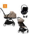  Trio Poussette YOYO³ 6+ Cadre Noir "Taupe" + Nacelle YOYO + Cybex Cloud T i-SIZE Plus