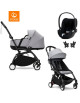  Trio Poussette YOYO³ 6+ Cadre Noir "Stone" + Nacelle YOYO + Cybex Cloud T i-SIZE Plus