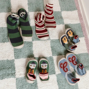 Chaussons Chaussettes à semelle souple "Vintage Varsity" Collégien
