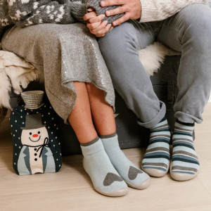 Chaussons Chaussettes à semelle souple "Winter Love" Collégien