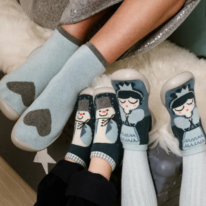 Chaussons Chaussettes à semelle souple "Winter Love" Collégien