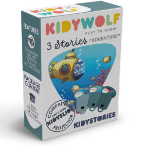 Histoires KIDYSTORIES pour la lampe KIDYSLIDE "Aventure" Kidywolf