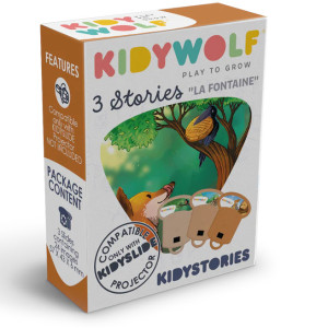 Set d'Histoires KIDYSTORIES pour la lampe KIDYSLIDE "La Fontaine" (x3) Kidywolf