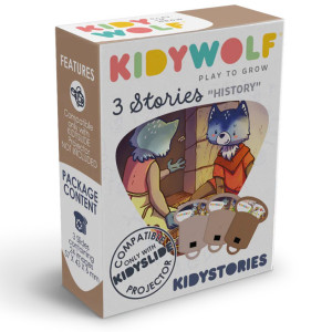 Set d'Histoires KIDYSTORIES pour la lampe KIDYSLIDE "Histoire" (x3) Kidywolf