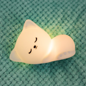 Veilleuse en silicone Stella le Chat (16 cm) Little L